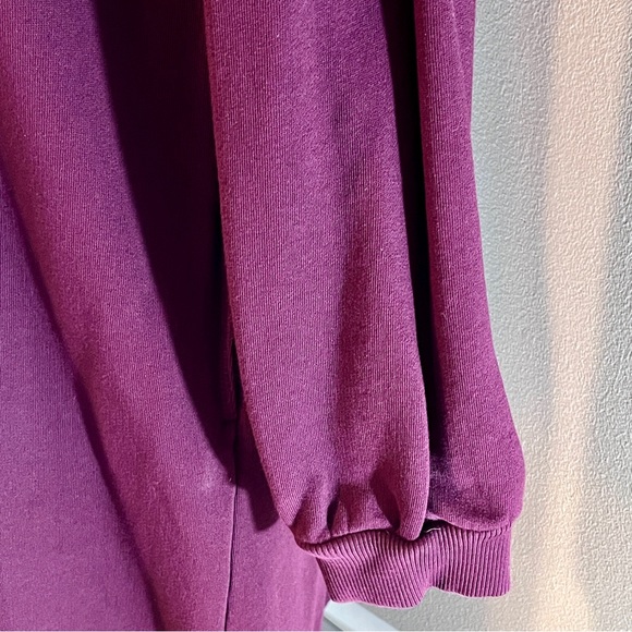 Women’s Caslon casual sweatshirt-style dress in crimson red, size medium - Picture 5 of 9